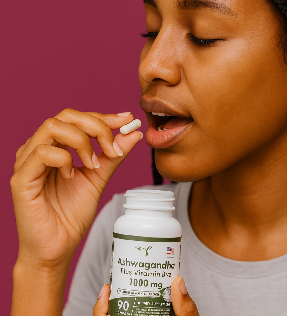 🌿 ASHWAGANDHA + B12 X 90 CAPSULAS (Para 3 meses) 🌿