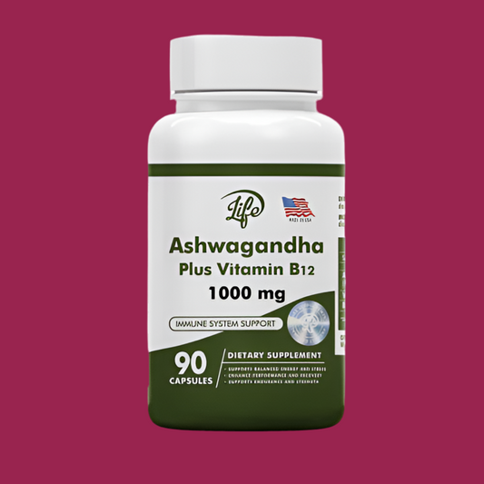 🌿 ASHWAGANDHA + B12 X 90 CAPSULAS (Para 3 meses) 🌿